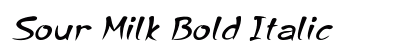 Sour Milk Bold Italic preview