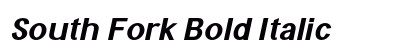 South Fork Bold Italic preview