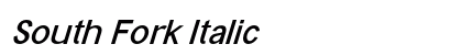 South Fork Italic preview