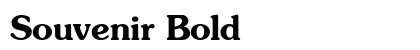 Souvenir Bold Preview