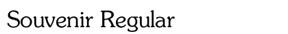 Souvenir Regular Preview