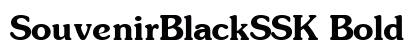 SouvenirBlackSSK Bold Preview