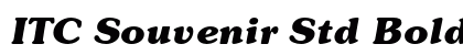 ITC Souvenir Std Bold Italic preview