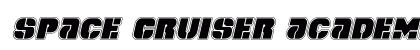 Space Cruiser Academy Italic Italic preview
