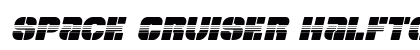 Space Cruiser Halftone Italic Italic preview