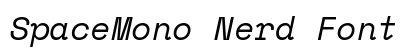 SpaceMono Nerd Font Italic preview