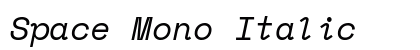 Space Mono Italic preview
