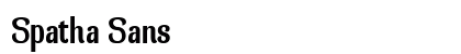 Spatha Sans preview