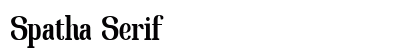 Spatha Serif preview