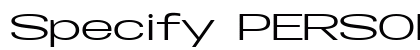 Specify PERSONAL Extraexpanded Medium preview