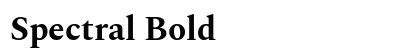 Spectral Bold preview