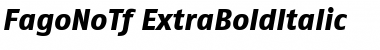 FagoNoTf ItalicExtrabold Font