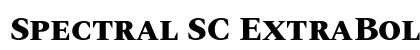 Spectral SC ExtraBold Preview