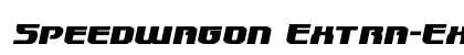 Speedwagon Extra-Expanded Italic Extra-Expanded Italic preview