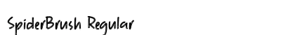 SpiderBrush Regular preview
