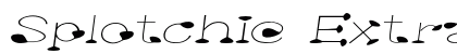Splotchie Extra-expanded Italic preview