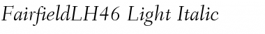Download FairfieldLH46-Light Font