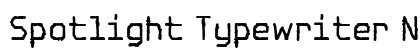 Spotlight Typewriter NC Regular preview