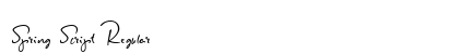 Spring Script Regular preview