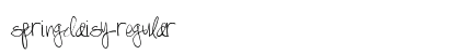 SpringDaisy Regular preview