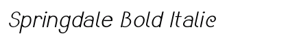 Springdale Bold Italic Preview