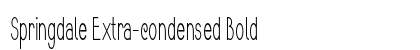 Springdale Extra-condensed Bold Preview