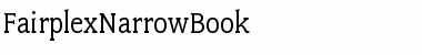 FairplexNarrowBook Font