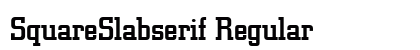 SquareSlabserif Regular Preview