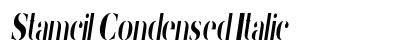 Stamcil Condensed Italic Preview