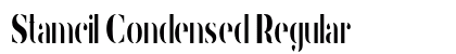 Stamcil Condensed Regular Preview