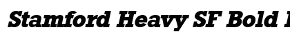 Stamford Heavy SF Bold Italic Preview
