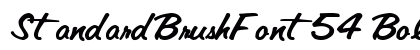 StandardBrushFont54 Bold preview