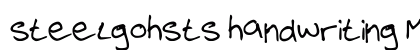 steelgohsts handwriting Medium preview