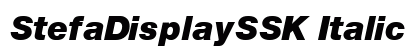 StefaDisplaySSK Italic preview