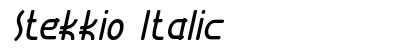 Stekkio Italic preview