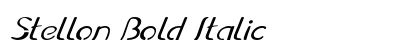 Stellon Bold Italic Preview