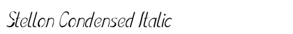 Stellon Condensed Italic Preview