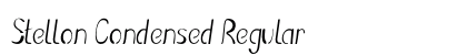 Stellon Condensed Regular Preview
