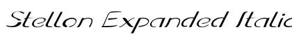 Stellon Expanded Italic Preview