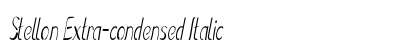 Stellon Extra-condensed Italic Preview