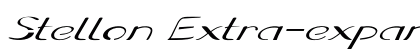Stellon Extra-expanded Italic preview