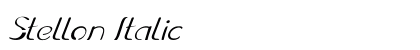 Stellon Italic preview
