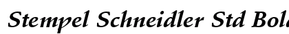 Stempel Schneidler Std Bold Italic Preview