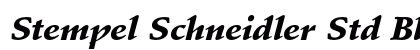 Stempel Schneidler Std Black Italic Preview