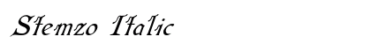 Stemzo Italic preview