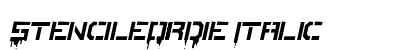 StencileOrDie Italic preview