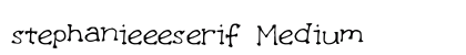 stephanieeeserif Medium preview