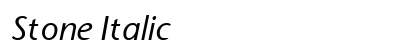 Stone Italic Preview