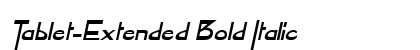 Tablet-Extended Bold Italic Preview