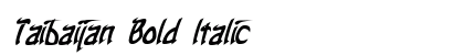 Taibaijan Bold Italic Preview